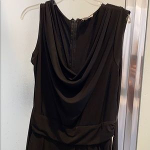 Black wide leg pants jumpsuit